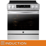 Kenmore 30 in. 5 cu ft. Stainless Steel Digital Control Induction Range with True Convection and Air Fry product image 2