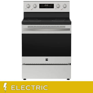 Kenmore 30 in. 5 cu ft. Stainless Steel Electric 4 Burner True Convection Range with Air Fry
