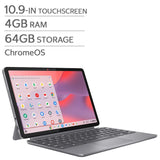 Lenovo Duet 10.9-in 2-in-1 Touchscreen Chromebook Bundle, MediaTek Kompanio 838, 4GB RAM, 64GB Storage product image 1