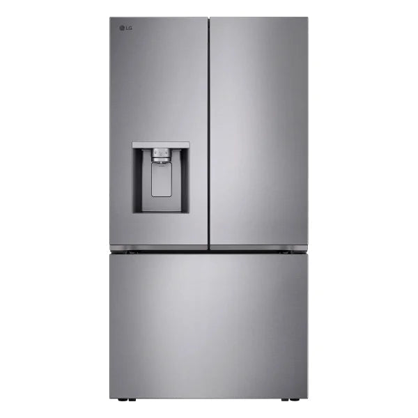 LG 36 in. 24 cu ft. Prime Silver Counter Depth MAX French Door Refrigerator with Ice and Water Dispenser