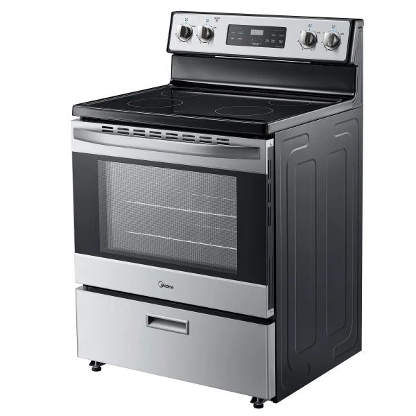 Midea 30 in. 5.1 cu.ft. Freestanding 4-Element Range with Storage Drawer product image 1