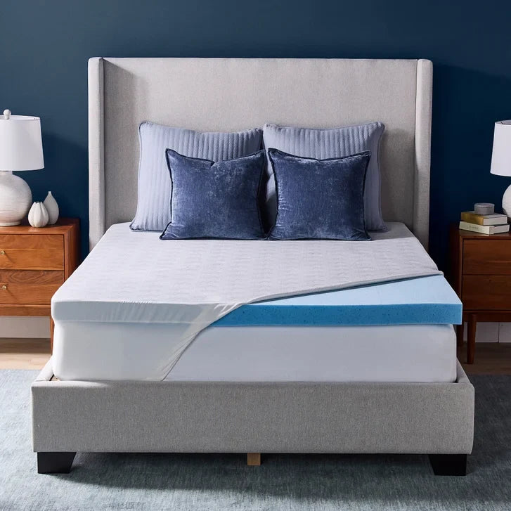 Novaform 3 in. Advanced Cooling Gel Memory Foam Mattress Topper product image 1