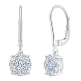 Round Brilliant Diamond Drop Earrings (1.00 ctw) product image 1